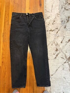 Zara Women's Black Straight-Leg Jeans